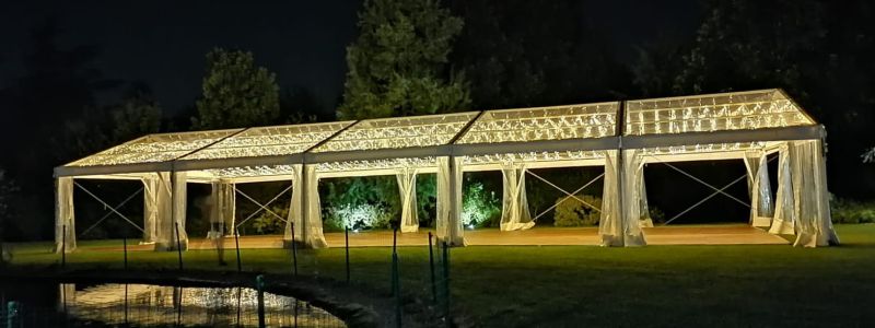 noleggio di tensostrutture e allestimenti a Bergamo