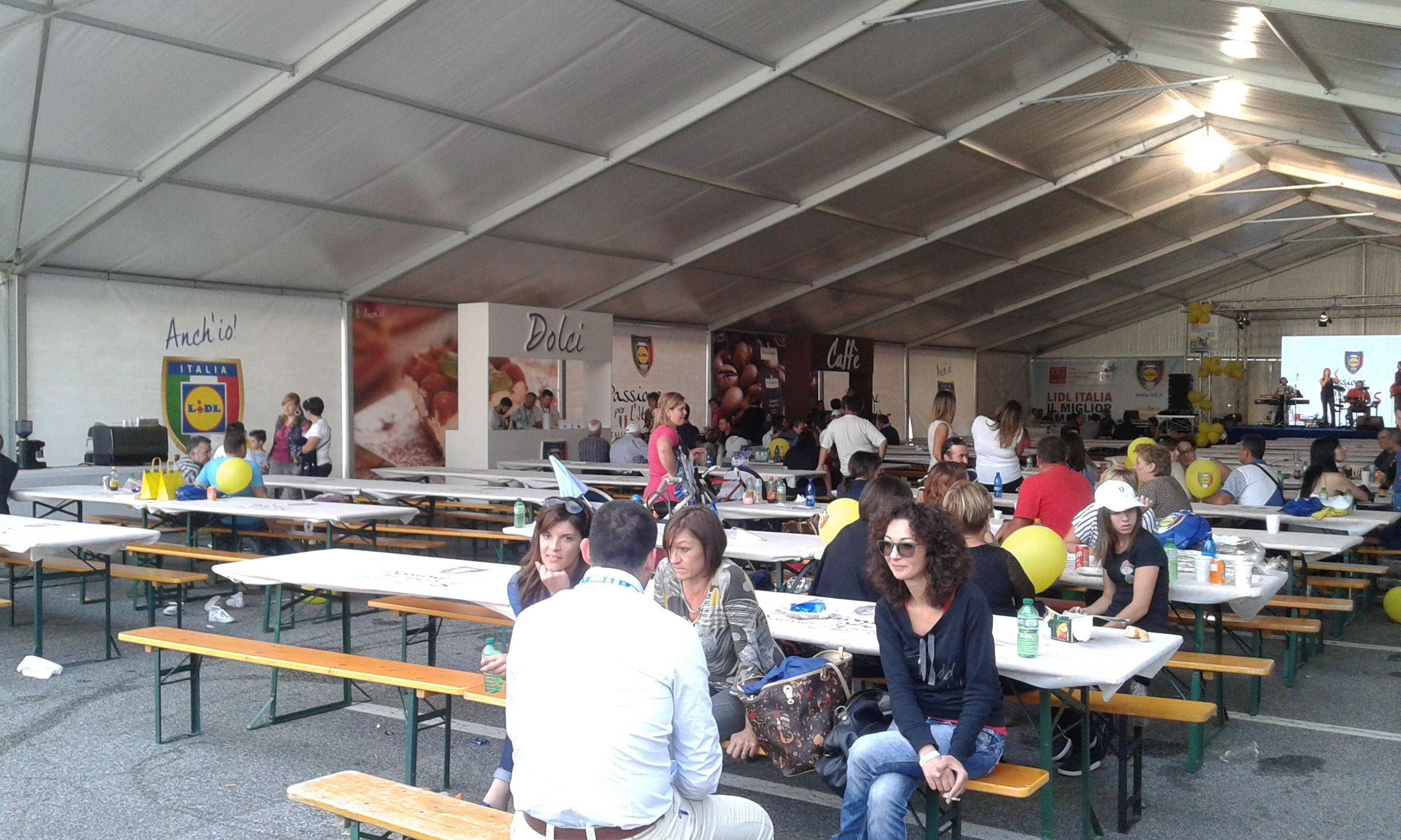 Capannone modulare per feste e sagre